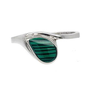 Sterling Silver Malachite Ring